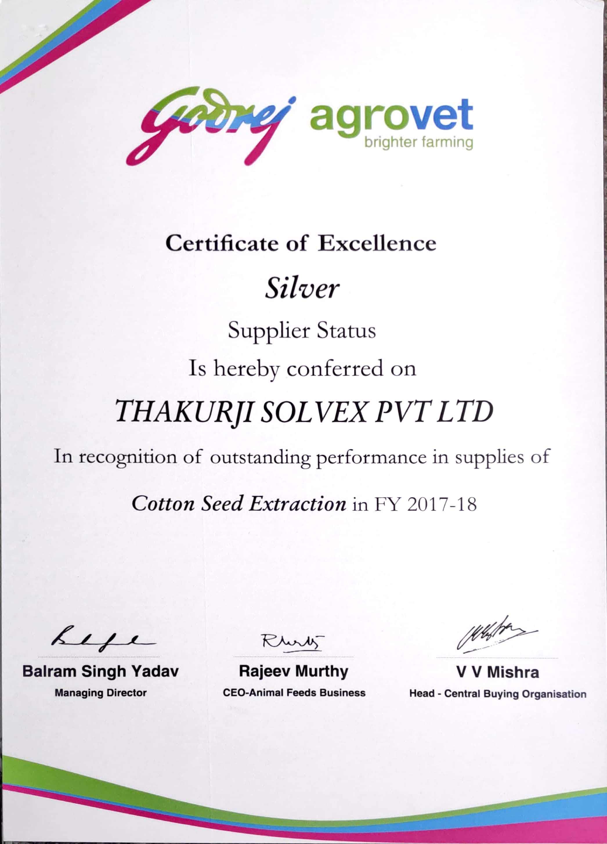 Thakurji Solvex Pvt. Ltd.
